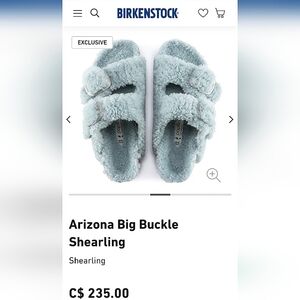 Birkenstock Shearling big buckle sandals